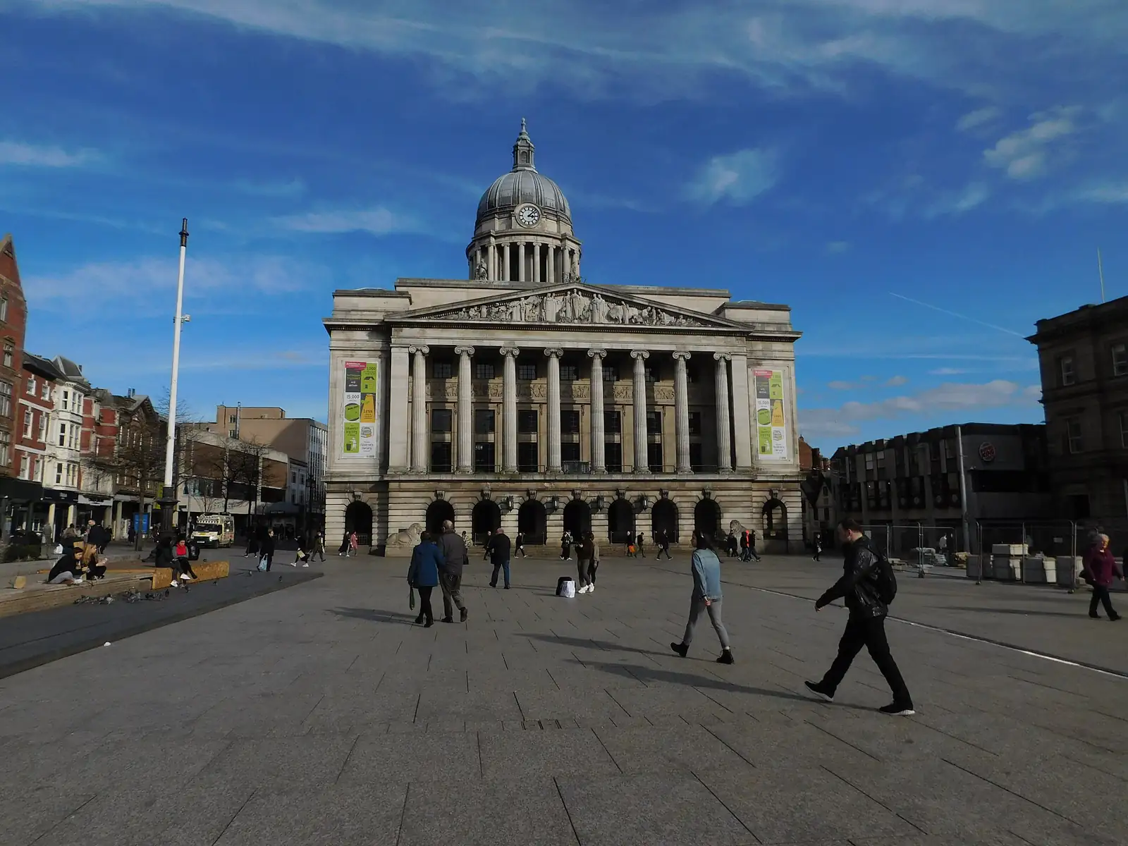 The Council House dome above Old Market Square in Nottingham